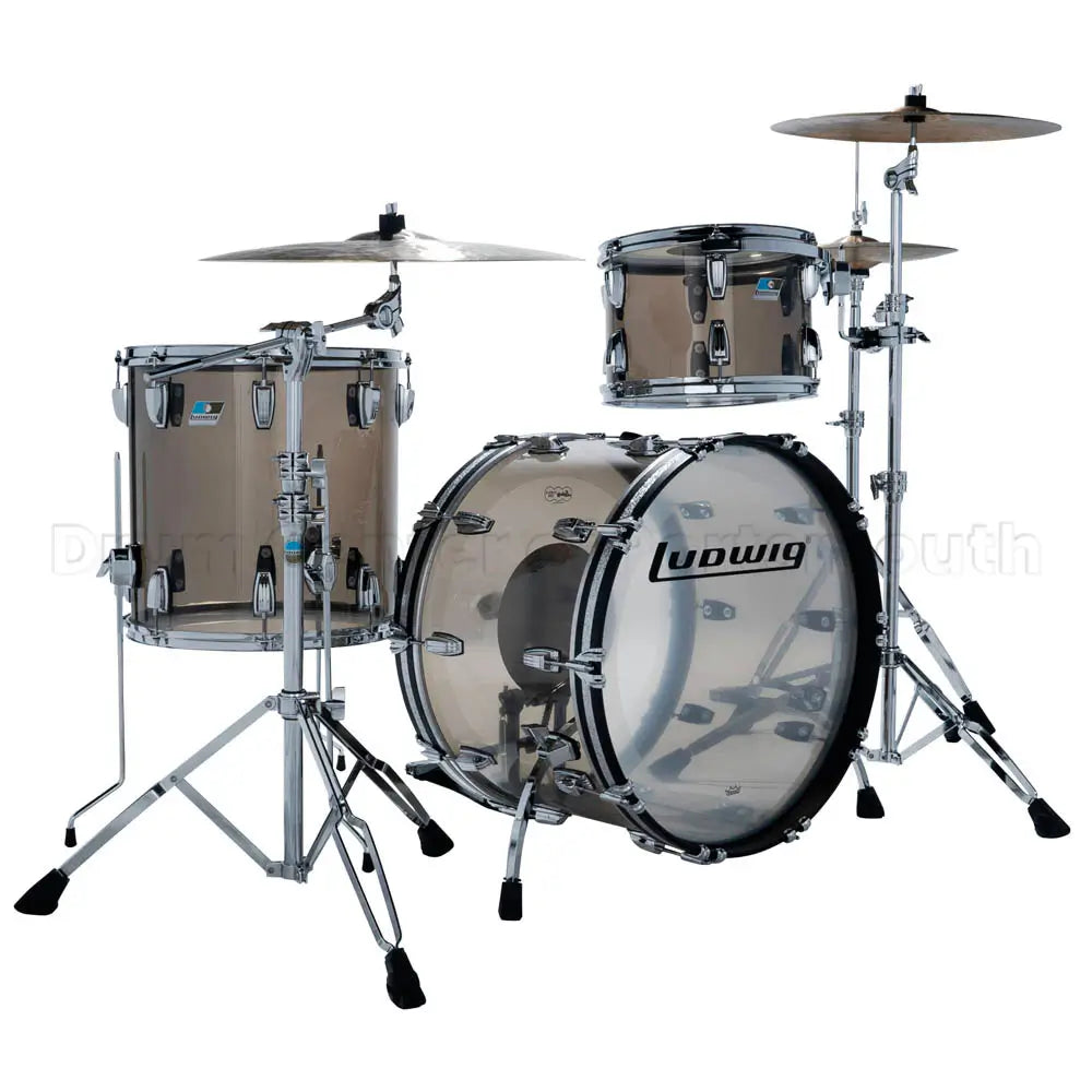 Ludwig Vistalite 3pc Drum Set 22/13/16 Bronze - Drum Center Of Portsmouth