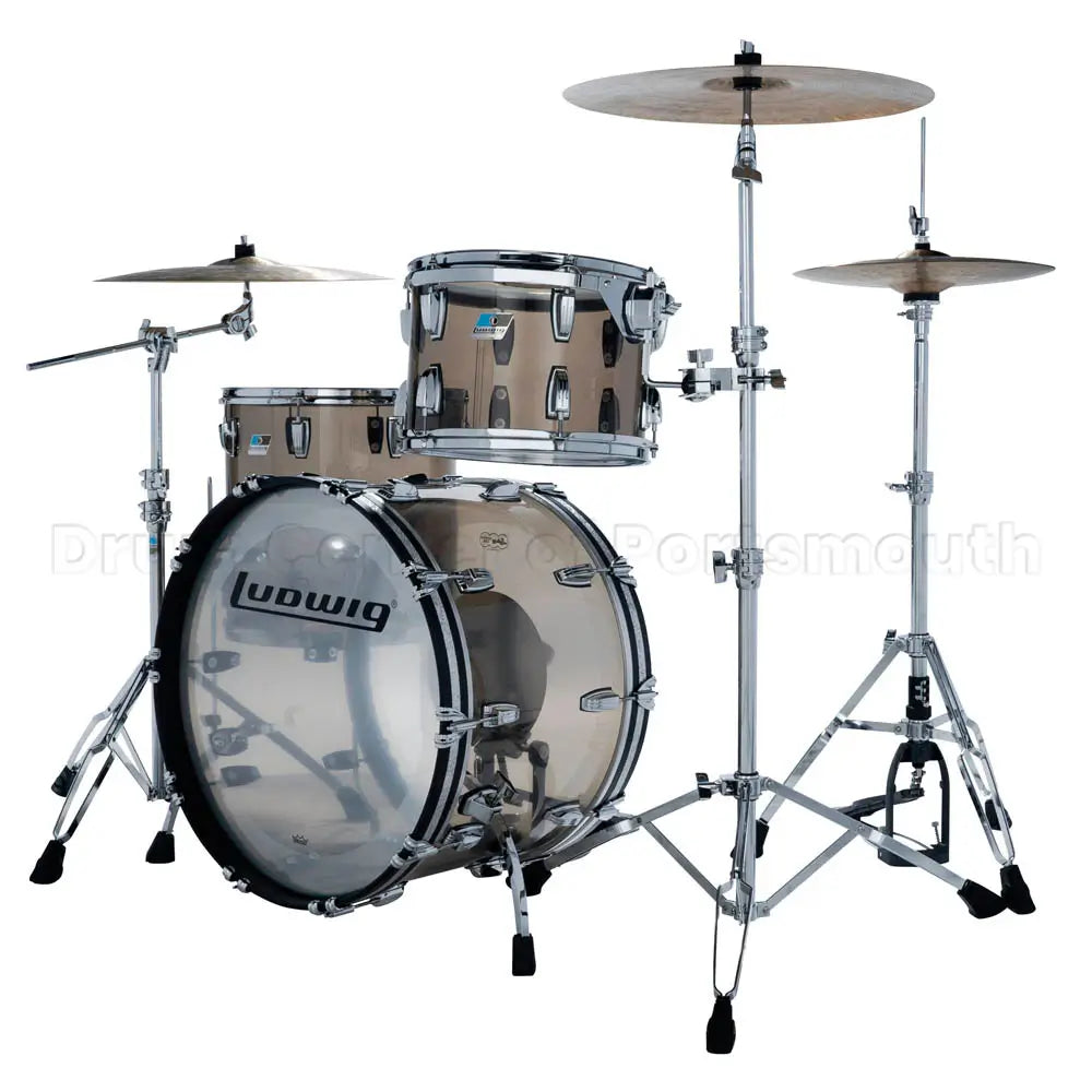 Ludwig Vistalite 3pc Drum Set 22/13/16 Bronze - Drum Center Of Portsmouth