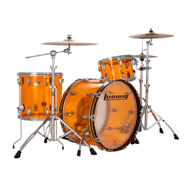 Ludwig Vistalite Fab Drum Set - Amber