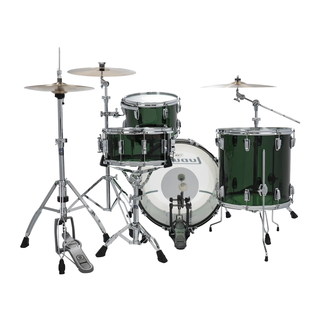 Ludwig Vistalite Fab Drum Set Green - Drum Center Of Portsmouth