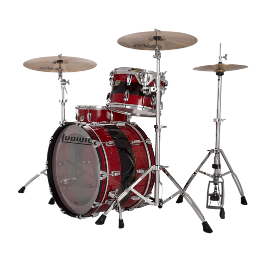 Ludwig Vistalite Fab Drum Set Red/Smoke/Red - Drum Center Of Portsmouth