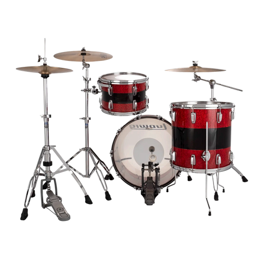 Ludwig Vistalite Fab Drum Set Red/Smoke/Red - Drum Center Of Portsmouth