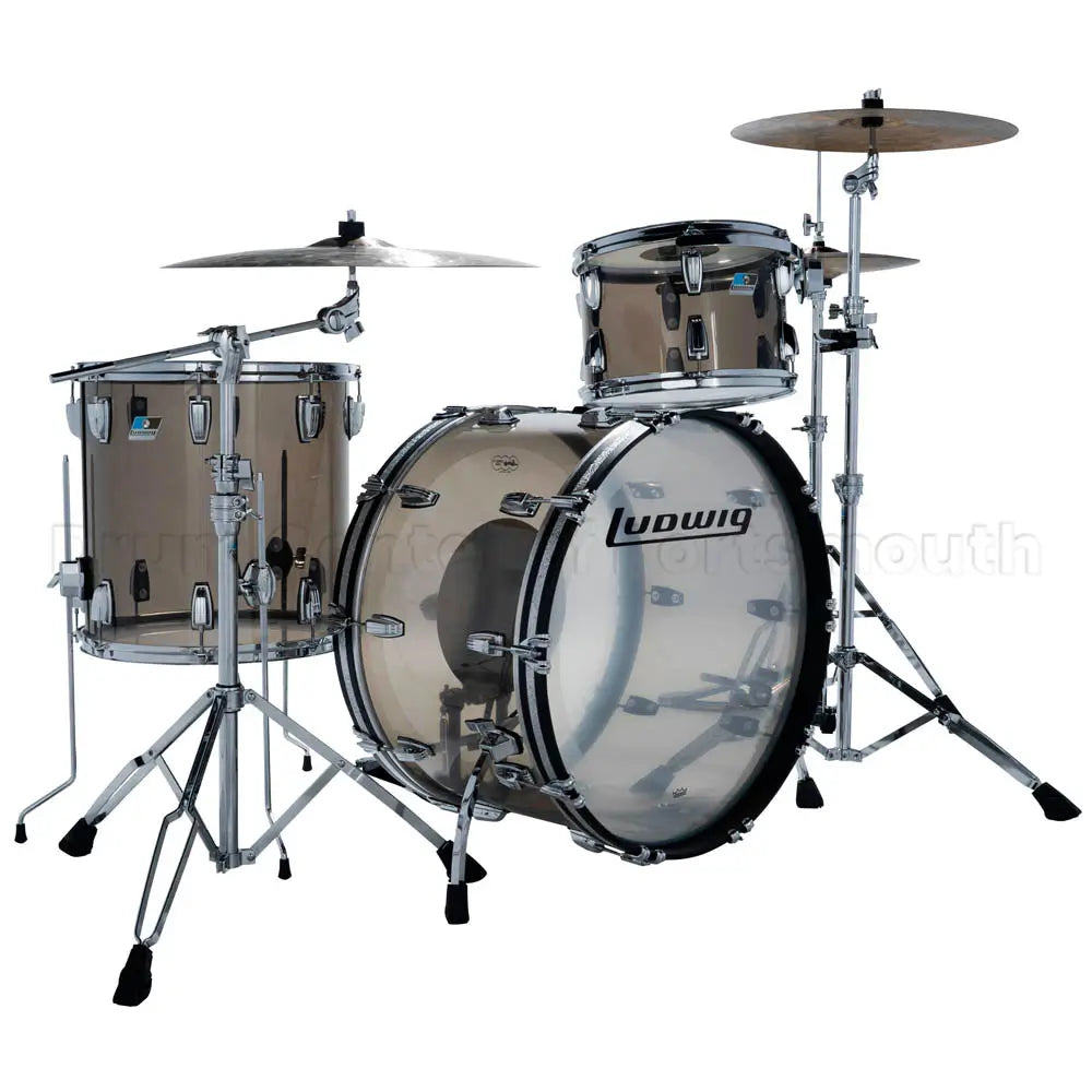 Ludwig Vistalite 3pc Drum Set 24/13/16 Bronze - Drum Center Of Portsmouth