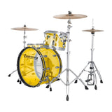 Ludwig Vistalite Pro Beat 3pc Drum Set w/Large Lugs - Yellow