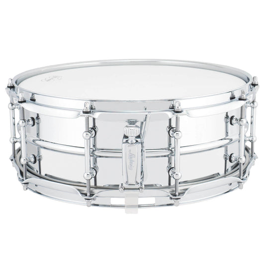 Ludwig LB400BT Supraphonic Chrome Over Brass Snare Drum 14x5 w/Tube Lugs