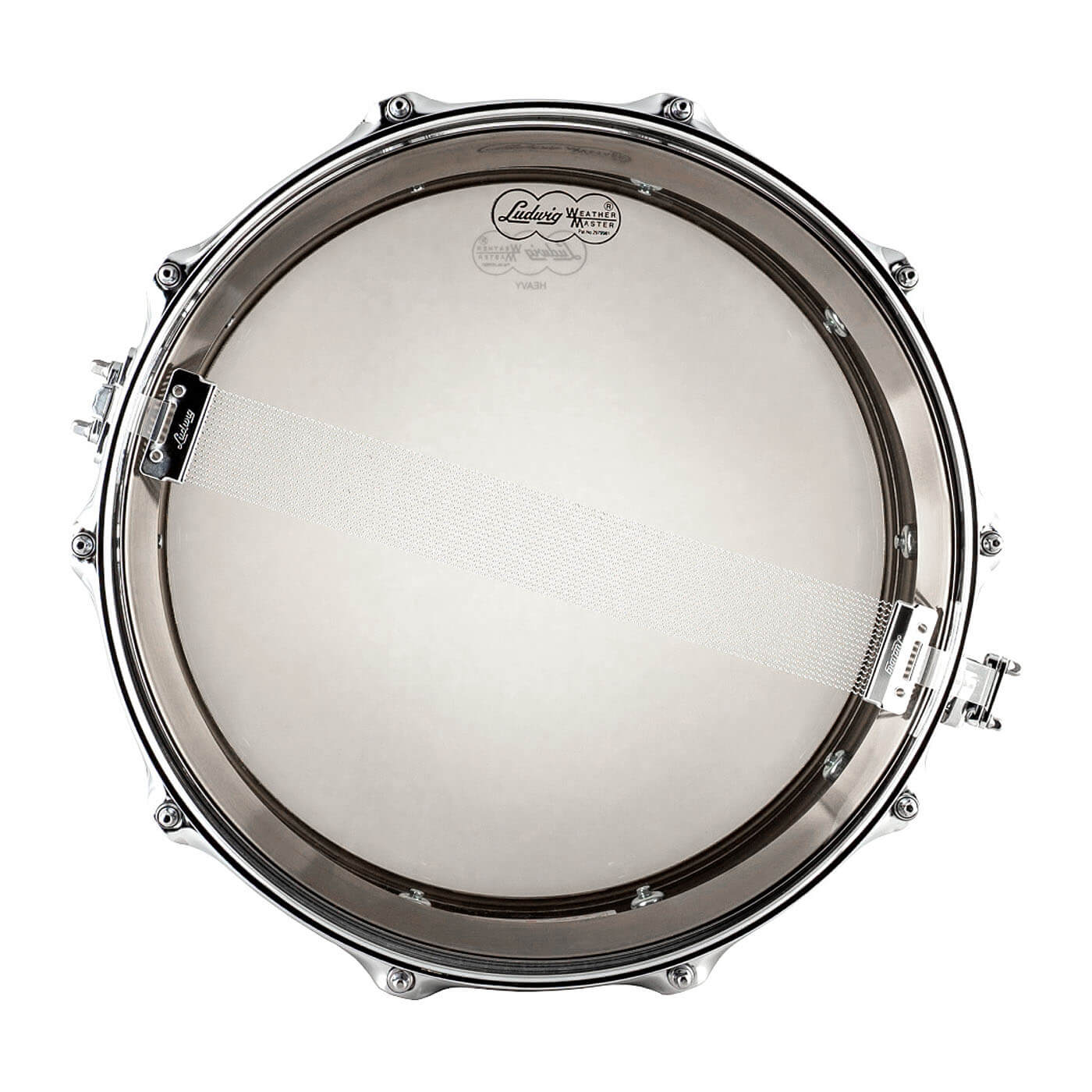 Ludwig LB416K Black Beauty Snare Drum 14x5 Hammered