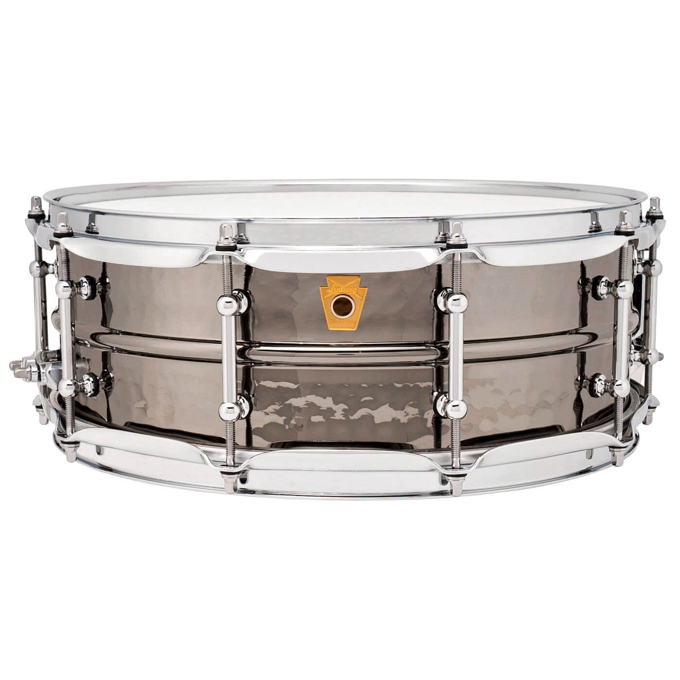 Ludwig LB416KT Black Beauty Snare Drum 14x5 Hammered w/Tube Lugs