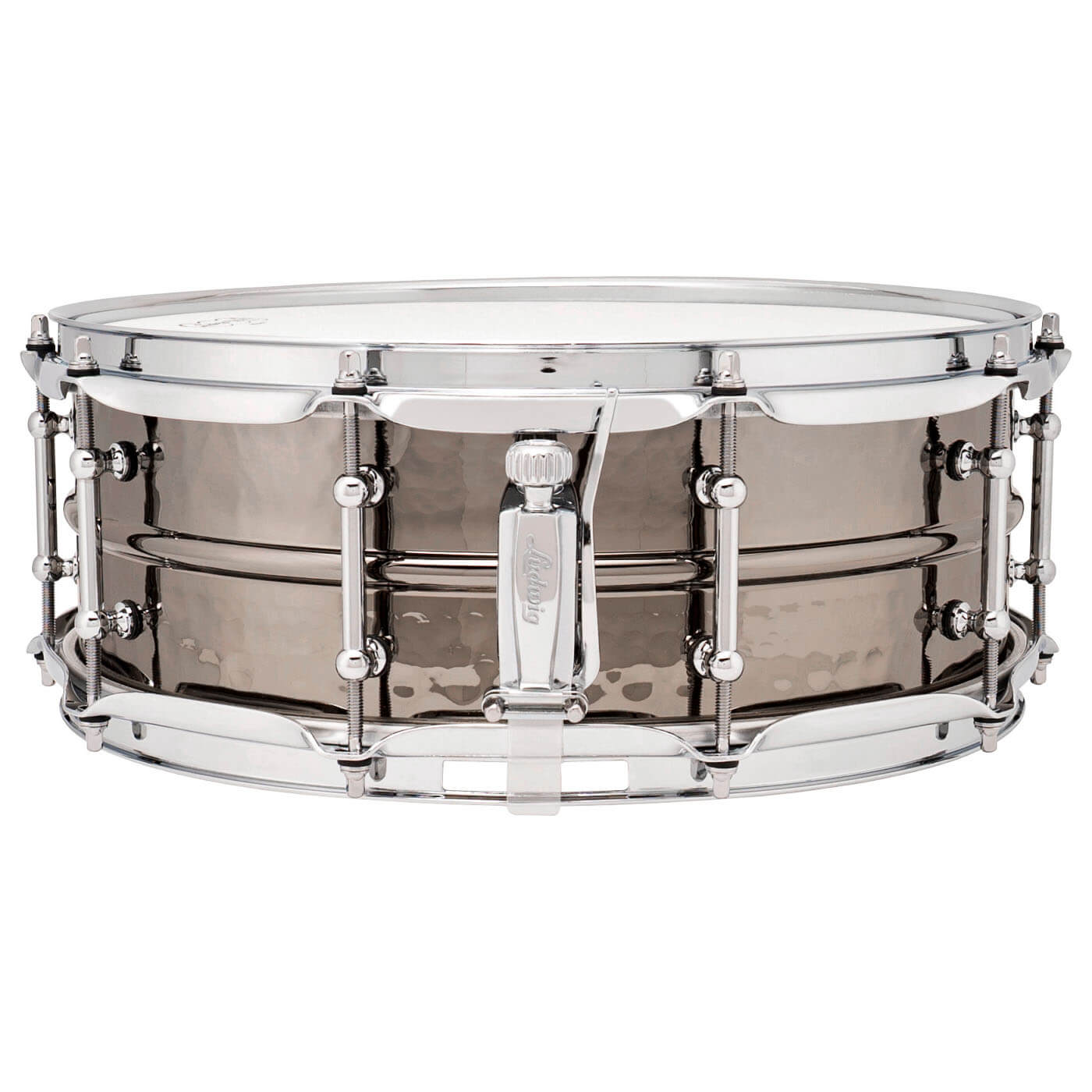 Ludwig LB416KT Black Beauty Snare Drum 14x5 Hammered w/Tube Lugs