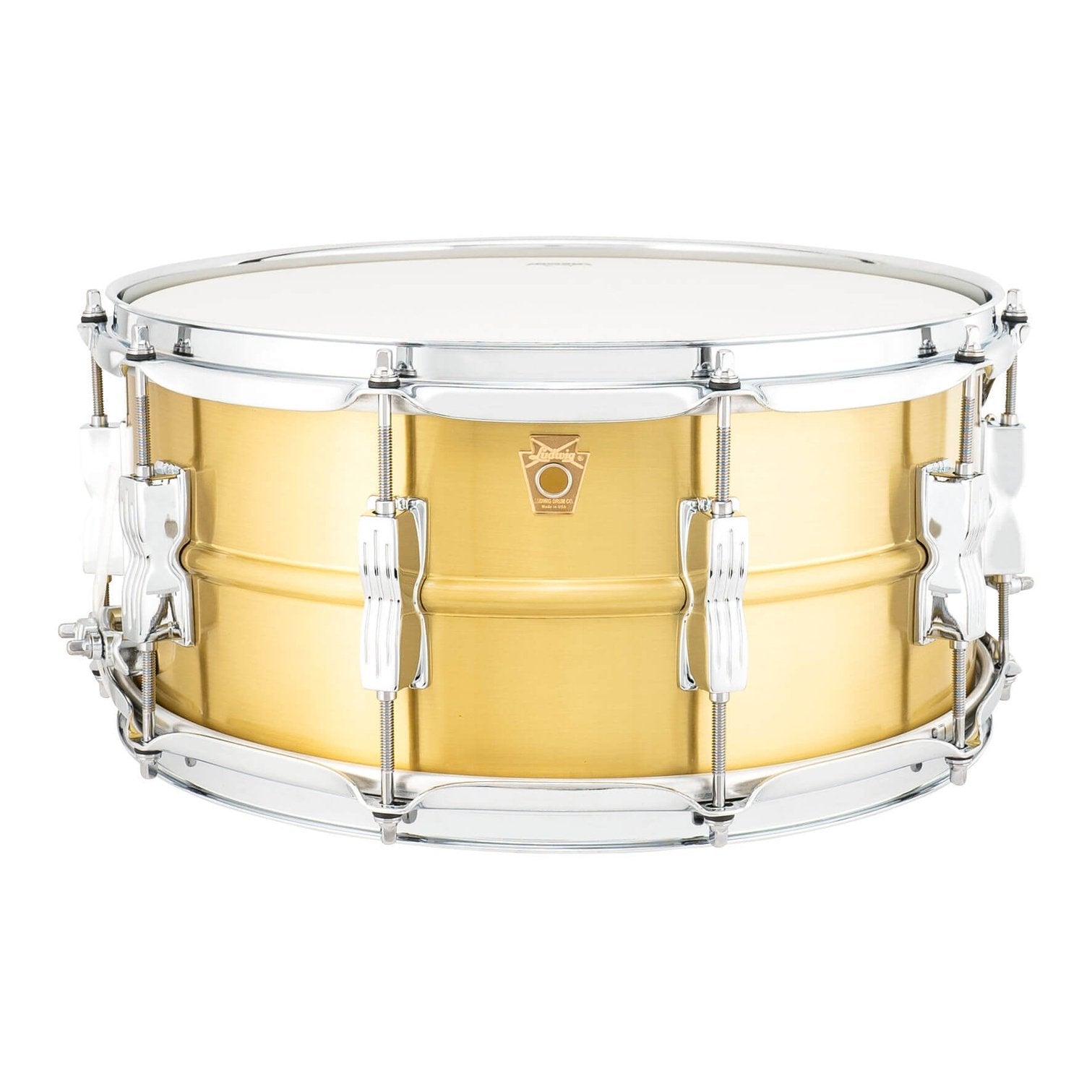 Ludwig LB654BM Acro Brass Snare Drum 14x6.5 w/P86CH