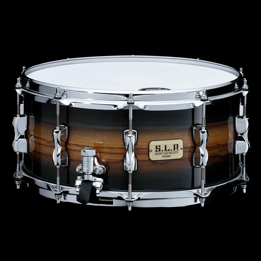 Tama SLP Bubinga/Maple Snare Drum 14x6.5 Midnight Zebrawood Burst Tama SLP Bubinga/Maple Snare Drum 14x6.5 Midnight Zebrawood Burst