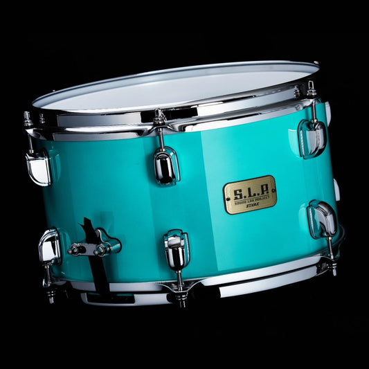 Tama SLP Mod Bubinga Snare Drum Philo Tsoungui Model 12x7 Electro Turquoise