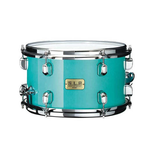 Tama SLP Mod Bubinga Snare Drum Philo Tsoungui Model 12x7 Electro Turquoise - Drum Center Of Portsmouth