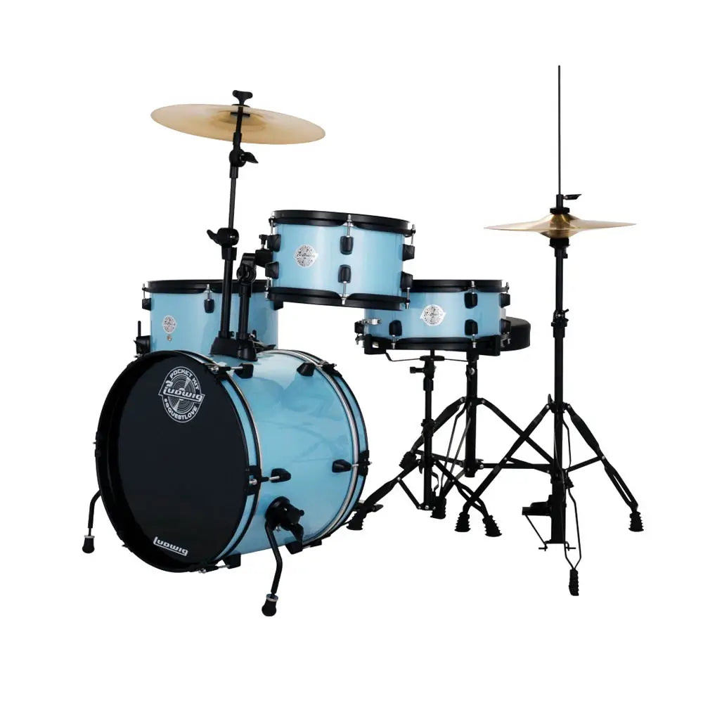 Ludwig Questlove Pocket Kit Crystal Blue Sparkle - Drum Center Of Portsmouth