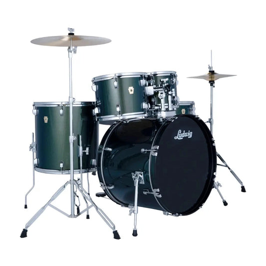 Ludwig Accent Drive Complete 5pc Drum Set Jade Dust - Drum Center Of Portsmouth