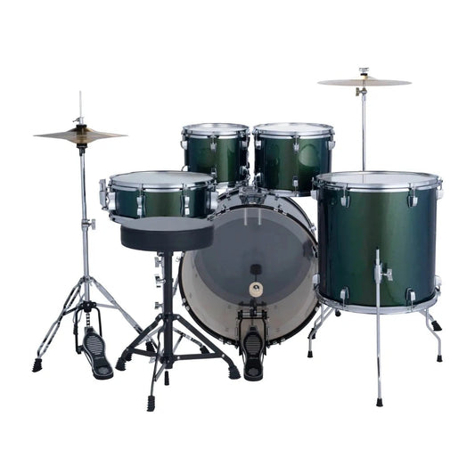 Ludwig Accent Drive Complete 5pc Drum Set Jade Dust - Drum Center Of Portsmouth
