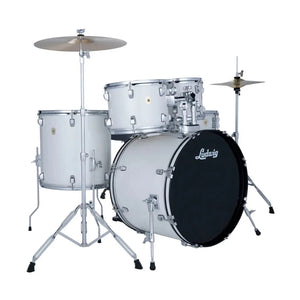 Ludwig Accent Drive Complete 5pc Drum Set Snow Dust