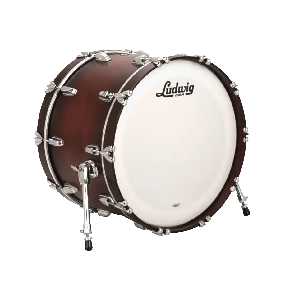 Ludwig Classic Oak Bass Drum 22x14 Brown Burst - Drum Center Of Portsmouth