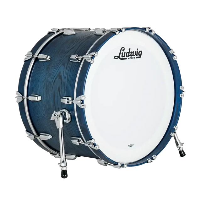 Ludwig Classic Oak Bass Drum 22x14 Blue Burst - Drum Center Of Portsmouth