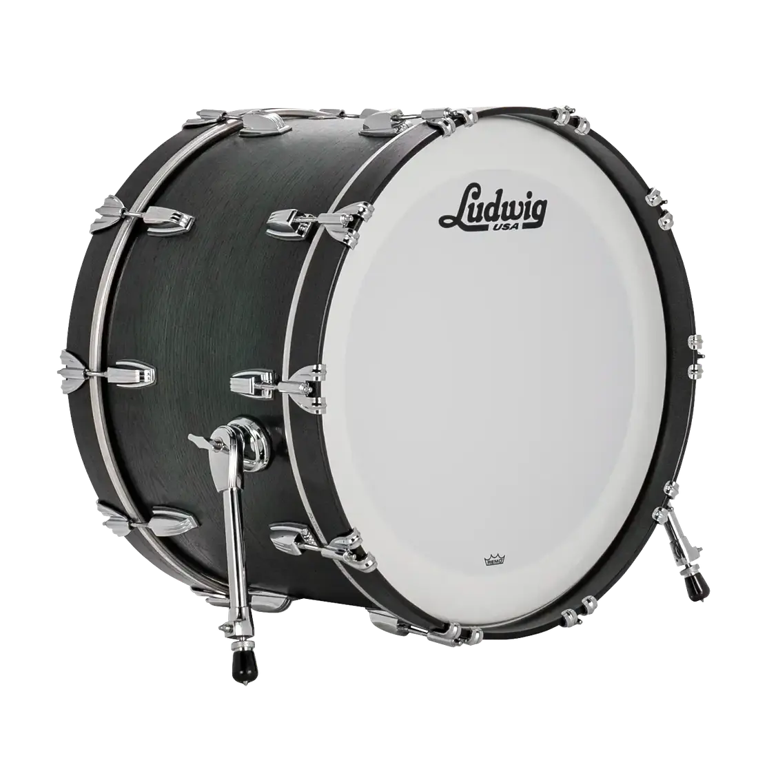 Ludwig Classic Oak Bass Drum 22x14 Green Burst - Drum Center Of Portsmouth