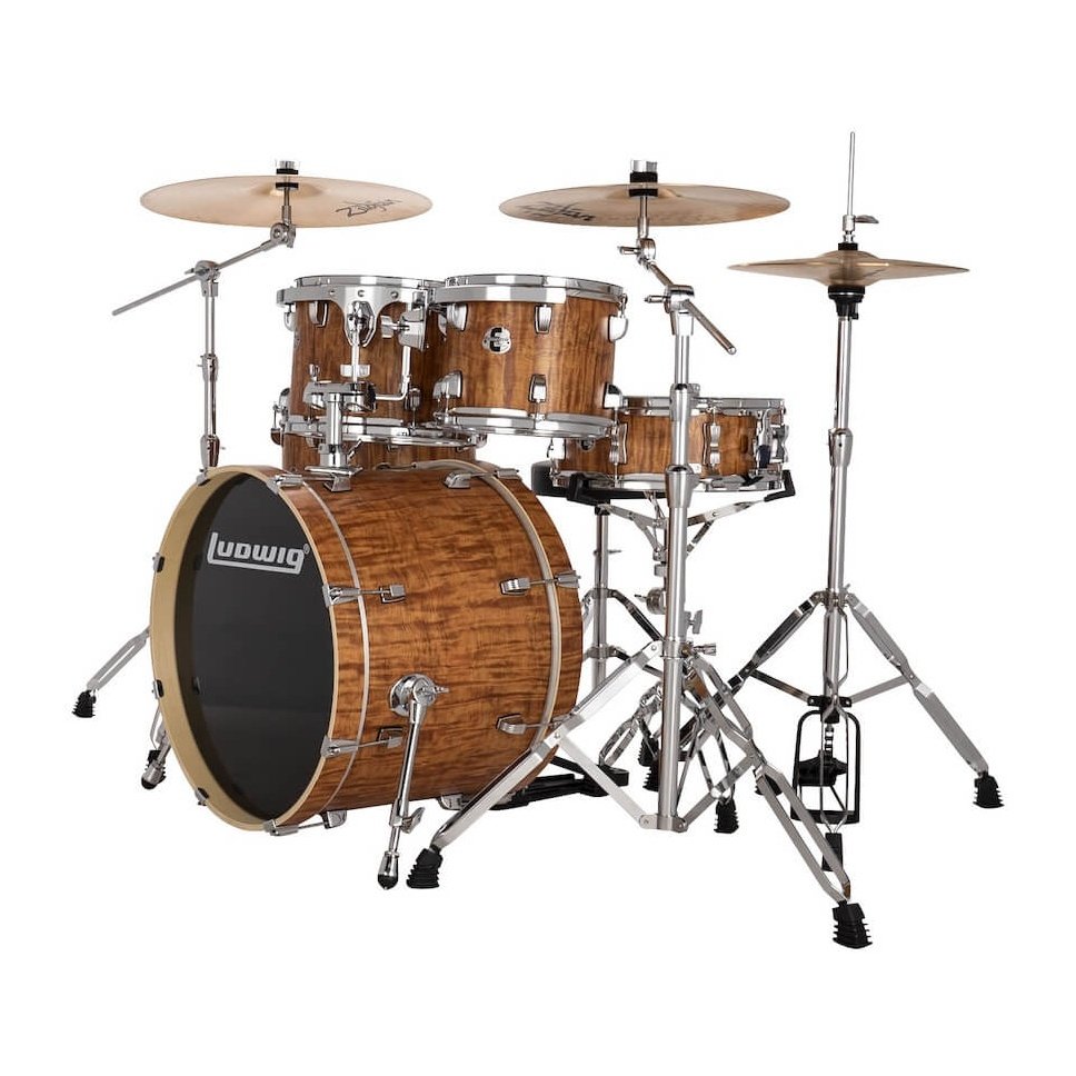 Ludwig Evolution 5pc Complete Drum Set w/20"BD Cherry Wood - Drum Center Of Portsmouth