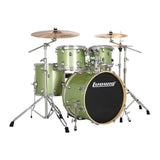 Ludwig Evolution 5pc Complete Drum Set w/20"BD Mint Green Sparkle - Drum Center Of Portsmouth