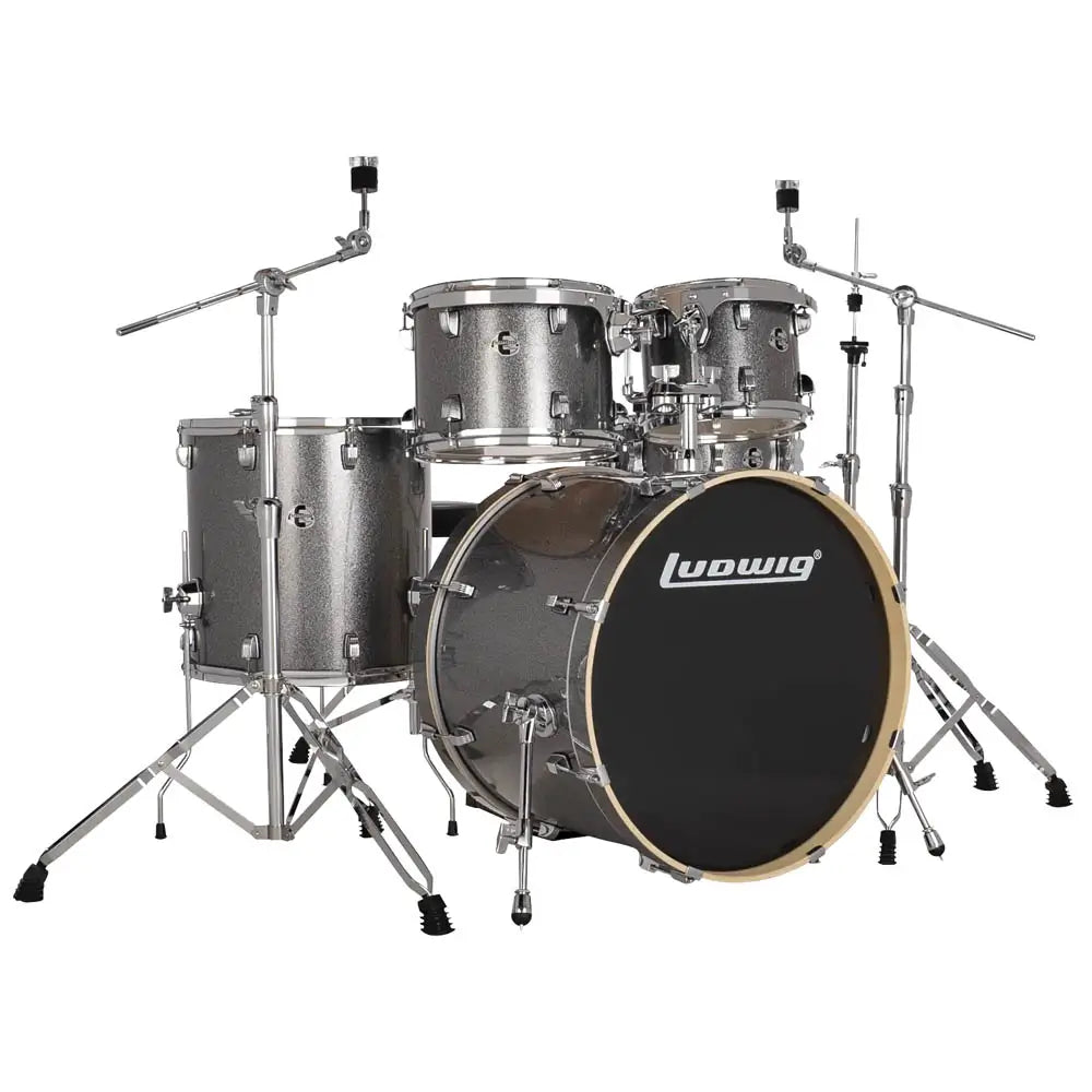 Ludwig Evolution 5pc Drum Set w/Hardware (22"BD) Platinum Sparkle - Drum Center Of Portsmouth