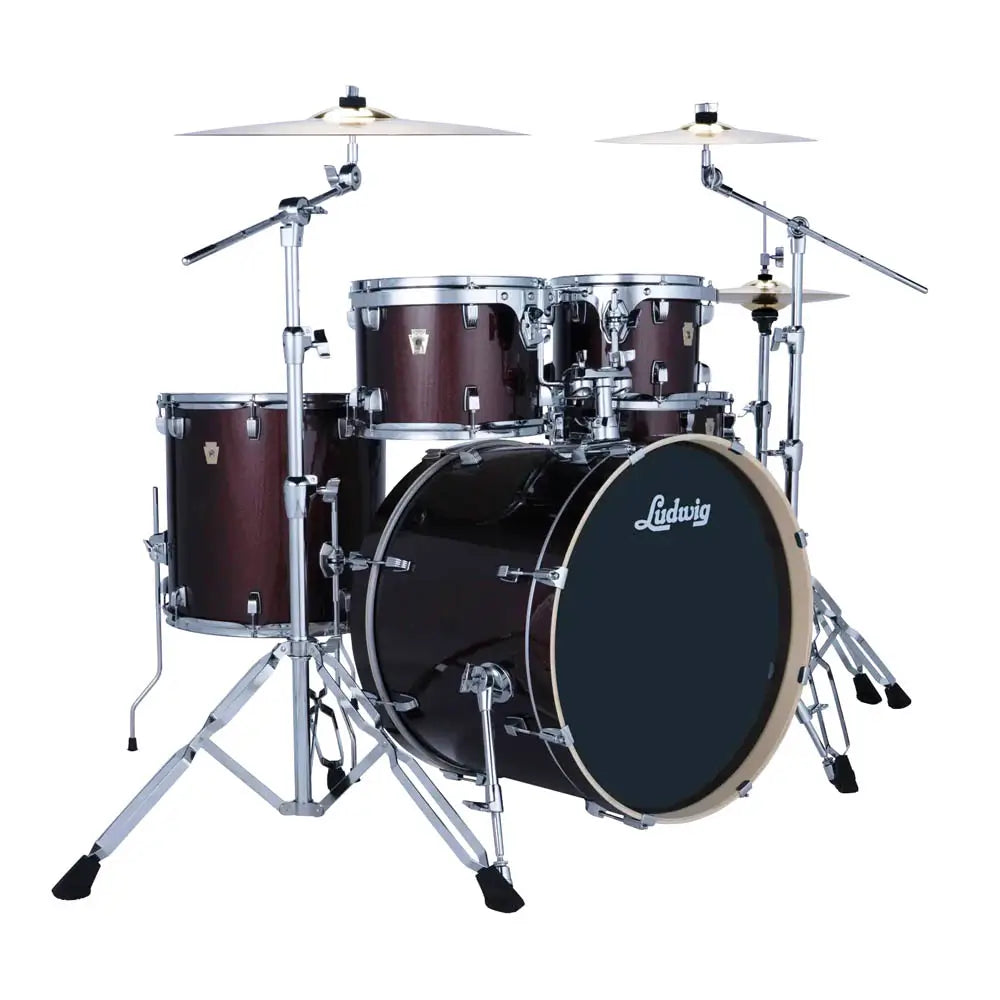 Ludwig Evolution 5pc Complete Drum Set (22"BD) & Paiste Cymbals Carmel Sparkle - Drum Center Of Portsmouth