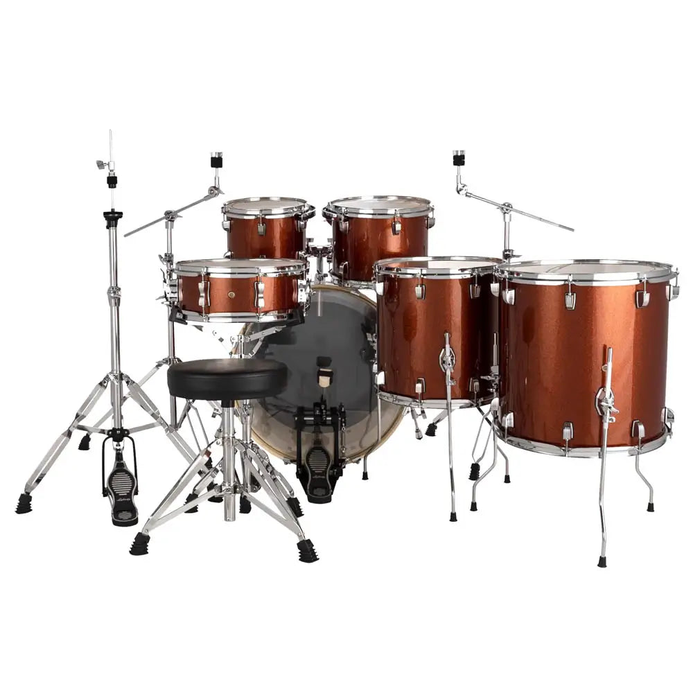 Ludwig Evolution 6pc Drum Set w/Hardware (22"BD) Copper Sparkle - Drum Center Of Portsmouth