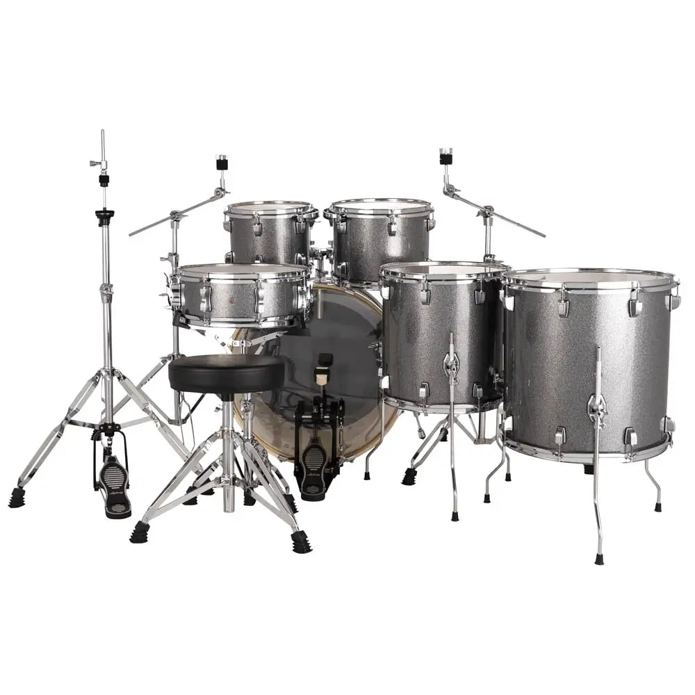 Ludwig Evolution 6pc Drum Set w/Hardware (22"BD) Platinum Sparkle - Drum Center Of Portsmouth