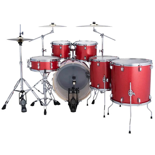 Ludwig Evolution 6pc Complete Drum Set w/Paiste Cymbals Crimson Sparkle - Drum Center Of Portsmouth