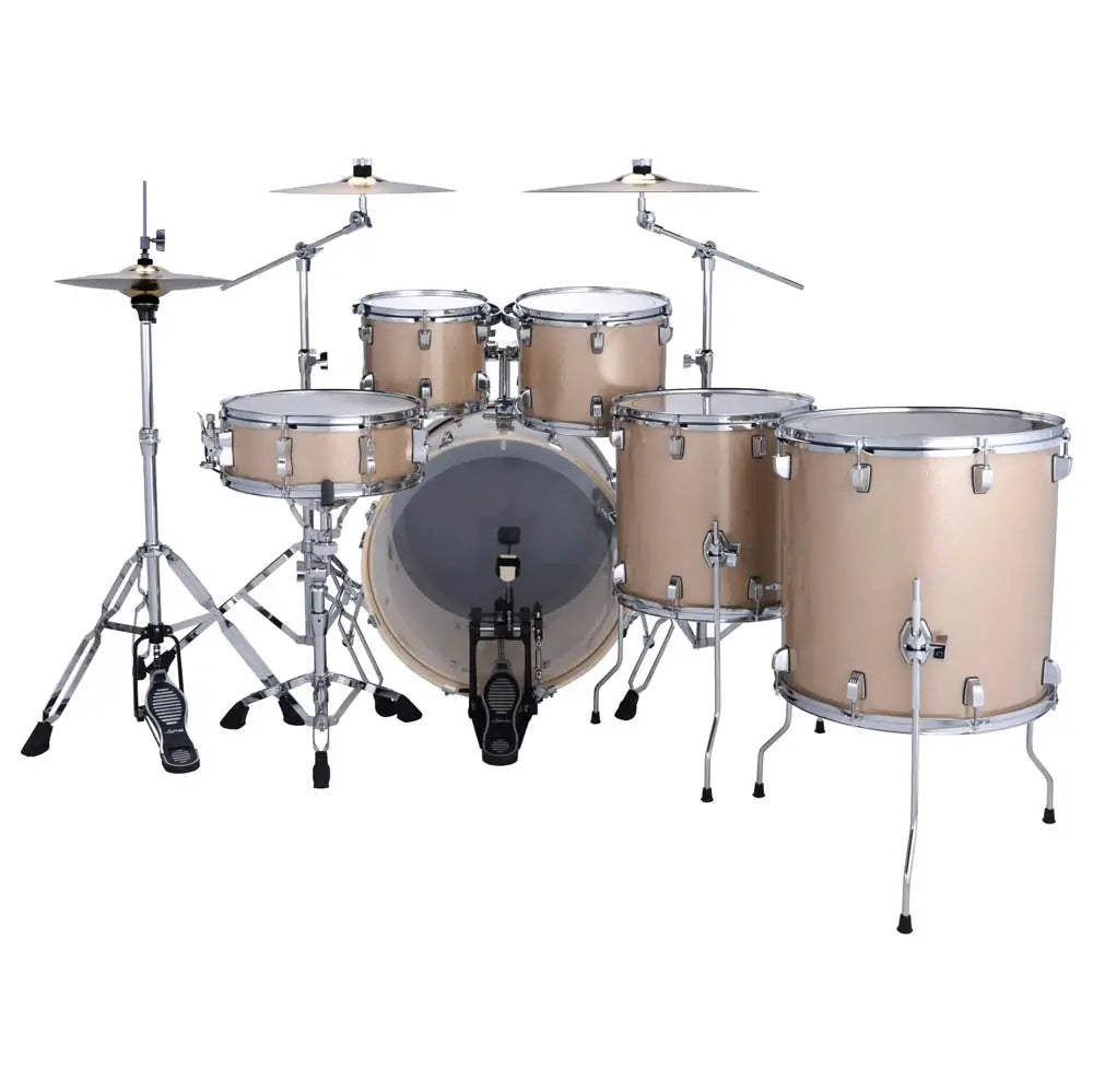 Ludwig Evolution 6pc Complete Drum Set w/Paiste Cymbals Prosecco Sparkle - Drum Center Of Portsmouth