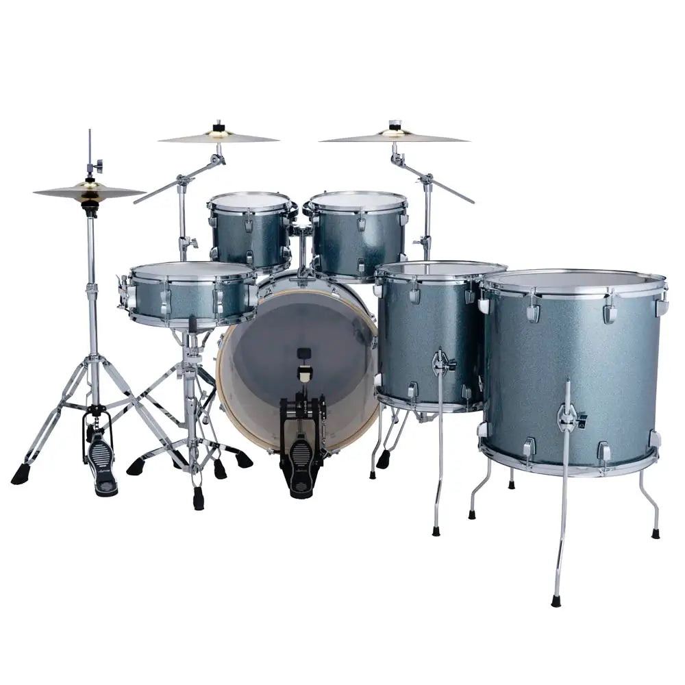 Ludwig Evolution 6pc Complete Drum Set w/Paiste Cymbals Atlantic Sparkle - Drum Center Of Portsmouth