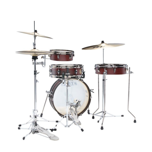 Tama Club-JAM Pancake 4pc Drum Set Burgundy Walnut Wrap