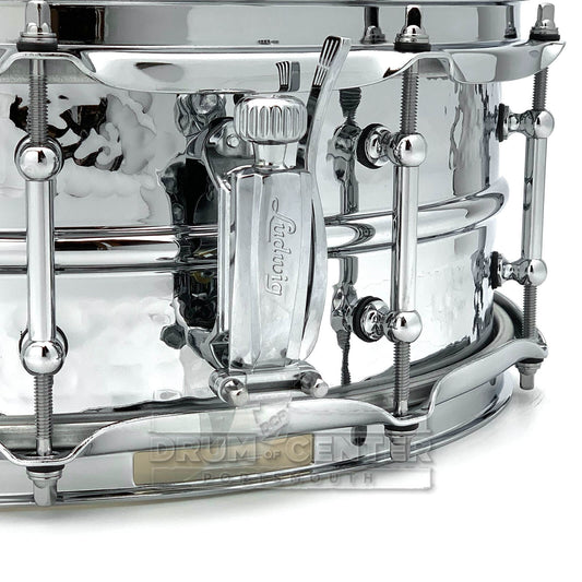 Ludwig LM400KT Supraphonic Snare Drum 14x5 Hammered w/Tube Lugs