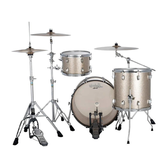 Ludwig Neusonic 3pc Downbeat Drum Set Titanium Super Sparkle - Drum Center Of Portsmouth