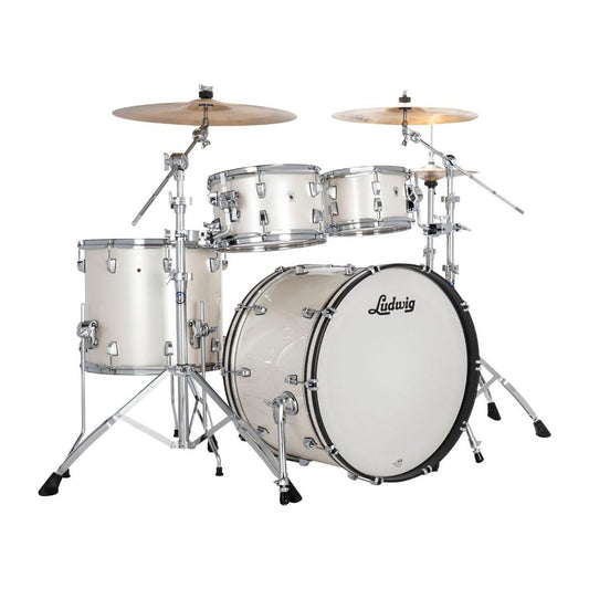 Ludwig Neusonic 4pc Rapid Mod2 Drum Set Silver Silk
