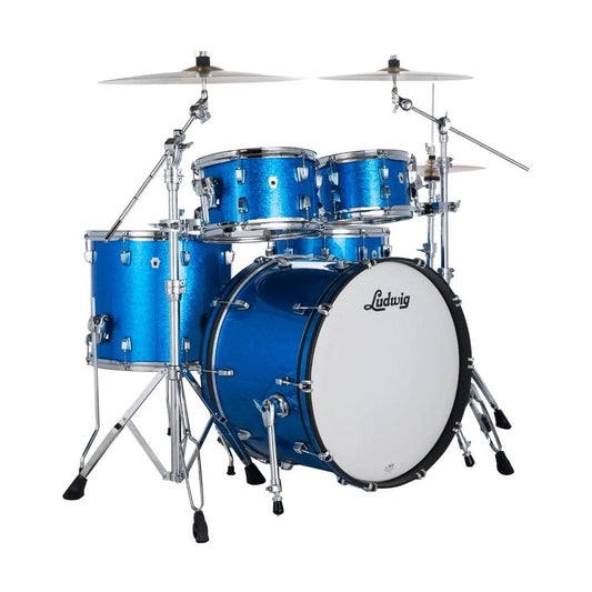 Ludwig Neusonic 4pc Rapid Mod2 Drum Set Blue Super Sparkle - Drum Center Of Portsmouth