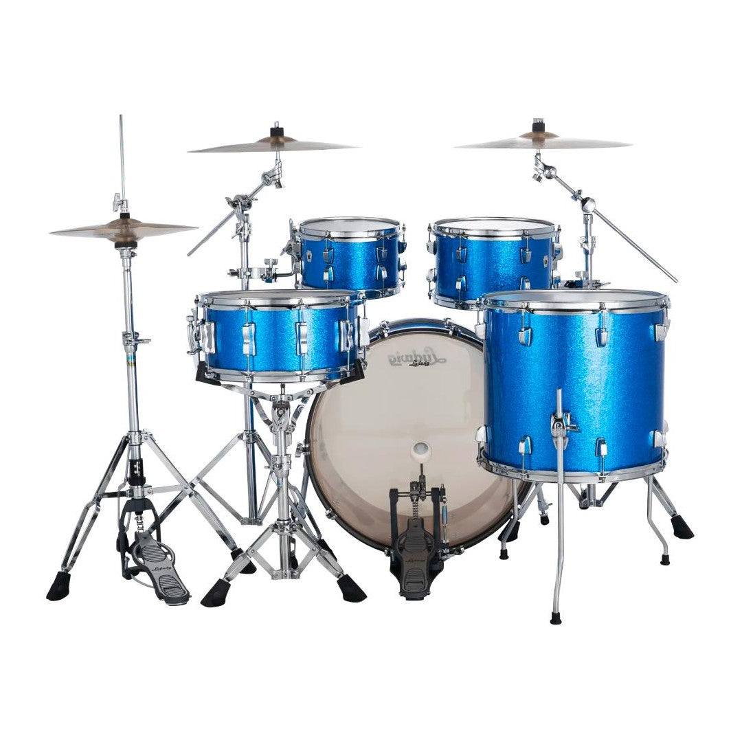 Ludwig Neusonic 4pc Rapid Mod2 Drum Set Blue Super Sparkle - Drum Center Of Portsmouth