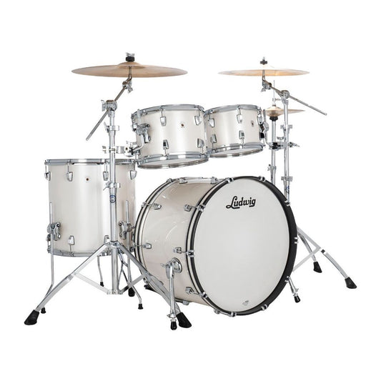 Ludwig Neusonic 4pc Mod2 Drum Set Silver Silk
