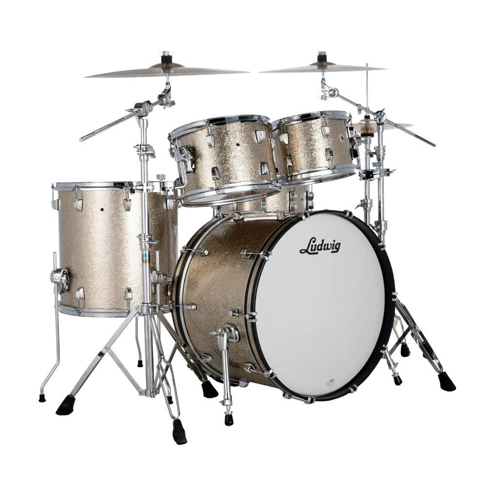 Ludwig Neusonic 4pc Mod2 Drum Set Titanium Super Sparkle - Drum Center Of Portsmouth