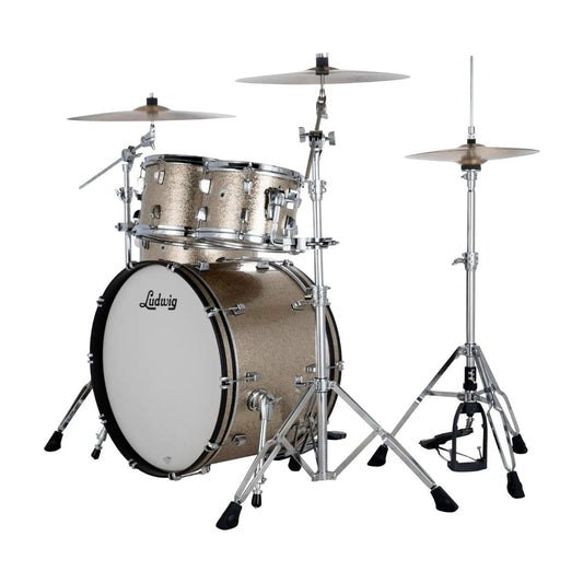 Ludwig Neusonic 4pc Mod2 Drum Set Titanium Super Sparkle - Drum Center Of Portsmouth