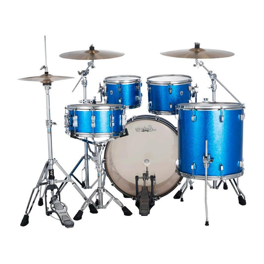Ludwig Neusonic 4pc Mod2 Drum Set Blue Super Sparkle - Drum Center Of Portsmouth