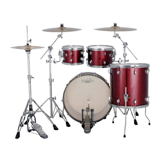 Ludwig Neusonic 4pc Mod2 Drum Set Merlot Super Sparkle - Drum Center Of Portsmouth