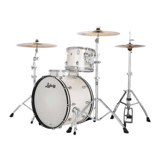 Ludwig Neusonic 3pc Fab Drum Set Silver Silk