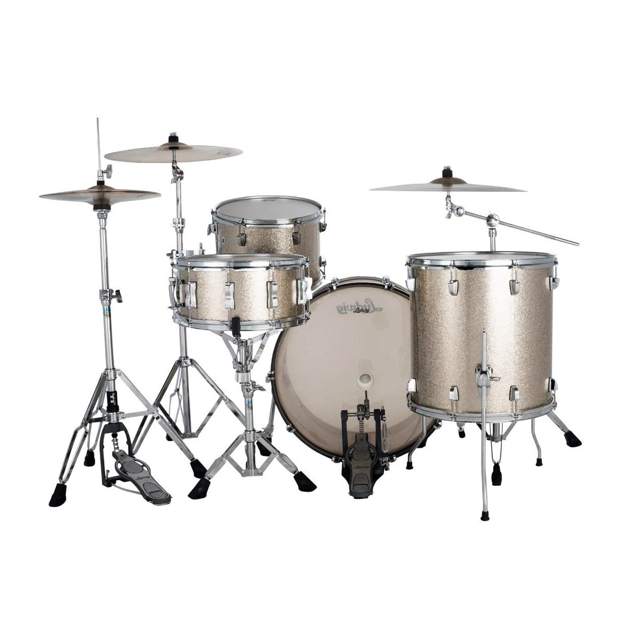 Ludwig Neusonic 3pc Fab Drum Set Titanium Super Sparkle - Drum Center Of Portsmouth