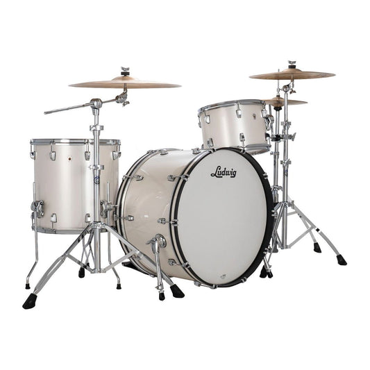 Ludwig Neusonic 3pc Pro Beat Drum Set Silver Silk