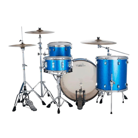 Ludwig Neusonic 3pc Pro Beat Drum Set Blue Super Sparkle - Drum Center Of Portsmouth