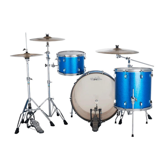 Ludwig Neusonic 3pc Pro Beat Drum Set Blue Super Sparkle - Drum Center Of Portsmouth