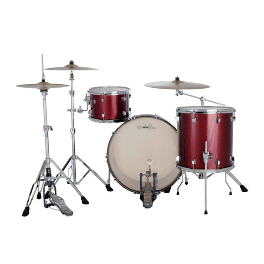 Ludwig Neusonic 3pc Pro Beat Drum Set Merlot Super Sparkle - Drum Center Of Portsmouth
