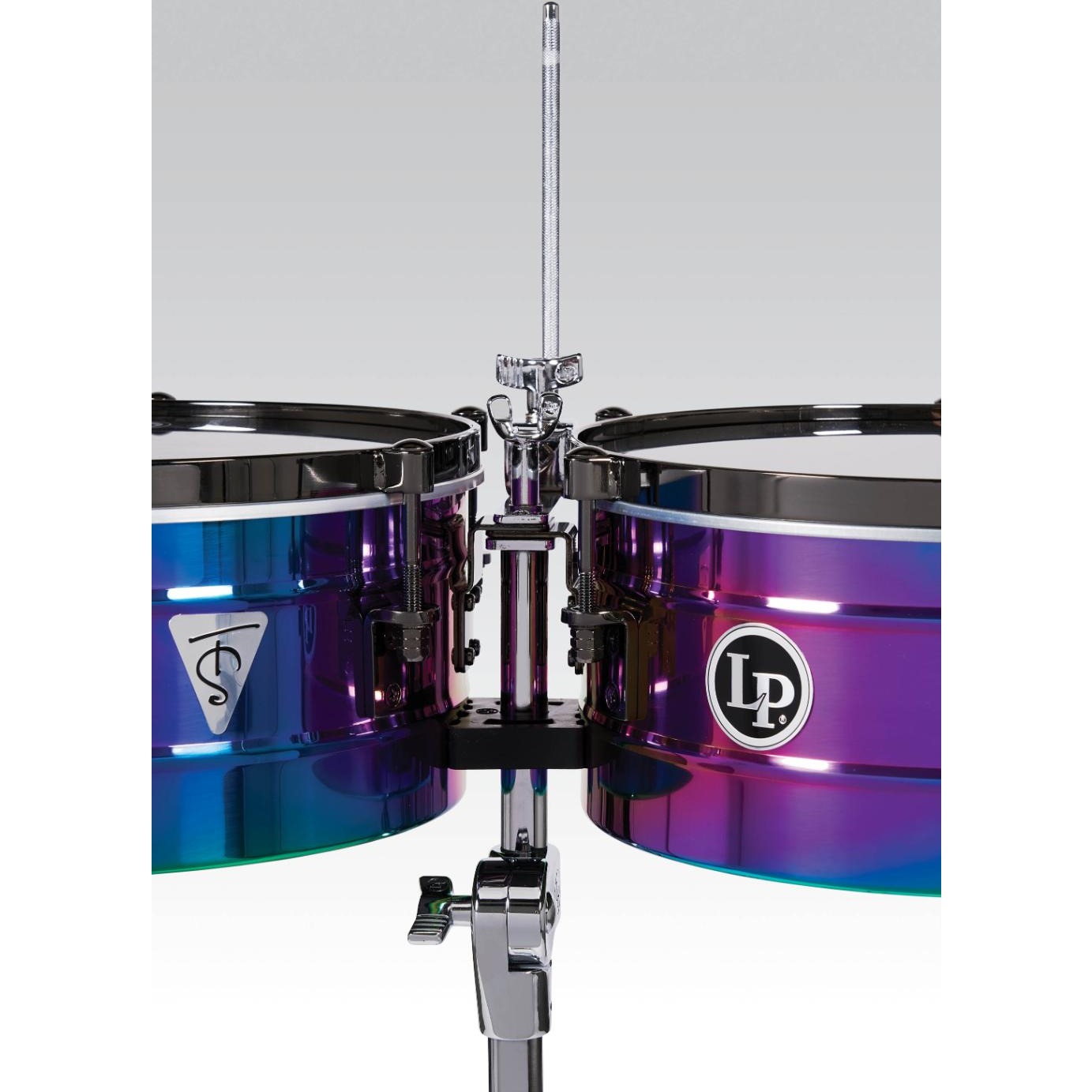LP Tony Succar Signature Series Timbales - Rainbow Chrome / Black Nickel - Drum Center Of Portsmouth